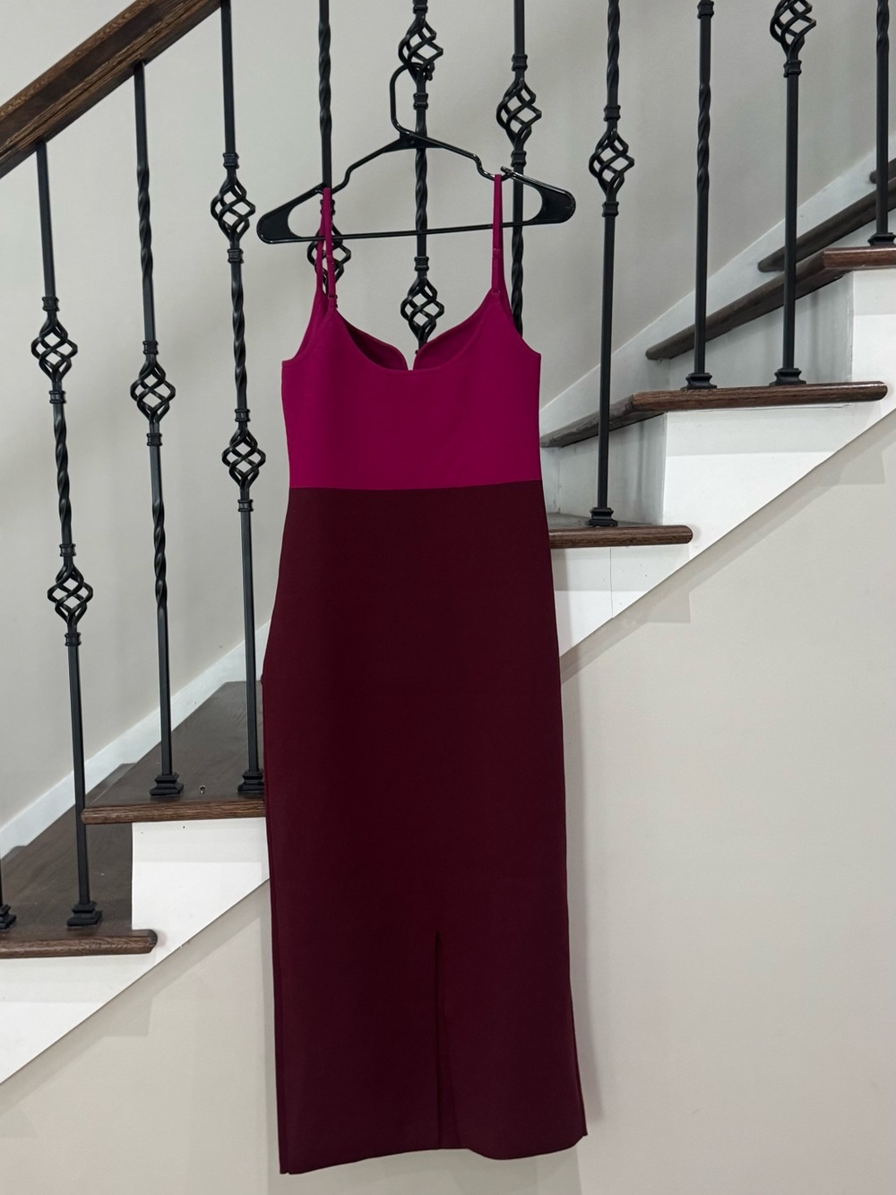 Body Contour Color Block V-Wire Sleeveless Midi Sweater Dress NWT - Picture 5 of 9